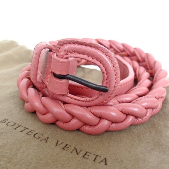 Authentic Bottega Veneta Intrecciato belt leather [Used] main image 4